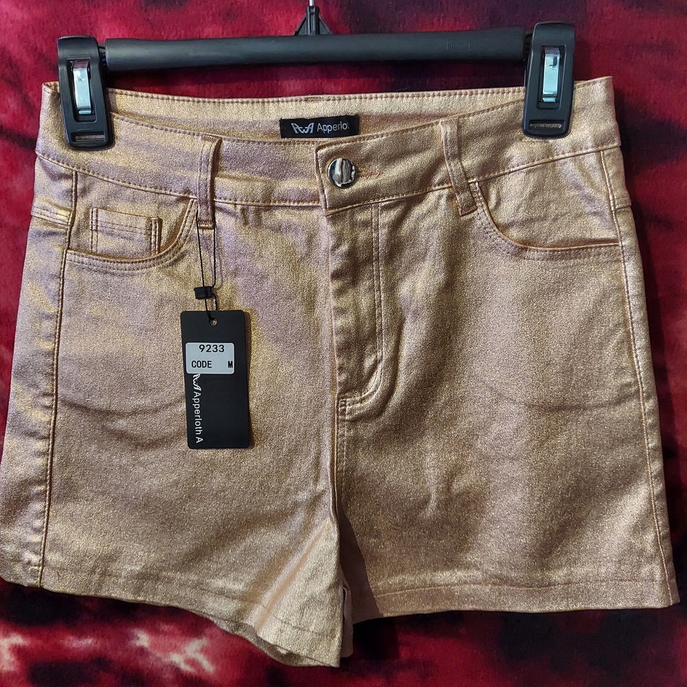 Nwt Women's Gold Shorts